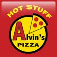 Alvin's Hot Stuff Pizza logo